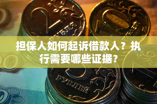 武汉担保人如何起诉借款人？执行需要哪些证据？