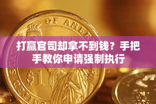 武汉打赢官司却拿不到钱？手把手教你申请强制执行