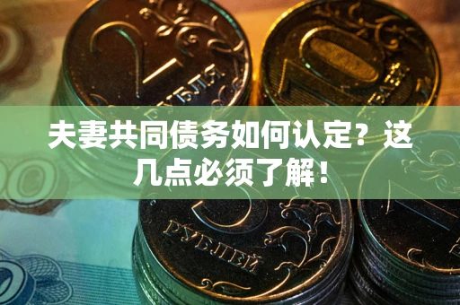武汉夫妻共同债务如何认定？这几点必须了解！