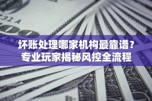 武汉坏账处理哪家机构最靠谱？专业玩家揭秘风控全流程