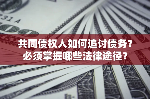武汉共同债权人如何追讨债务？必须掌握哪些法律途径？