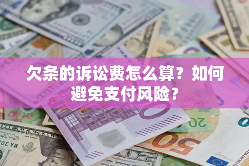 武汉欠条的诉讼费怎么算？如何避免支付风险？